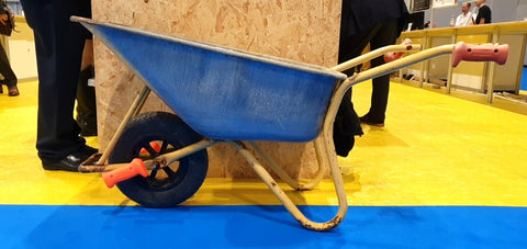 iTip Handles on a wheelbarrow  for two person lifting