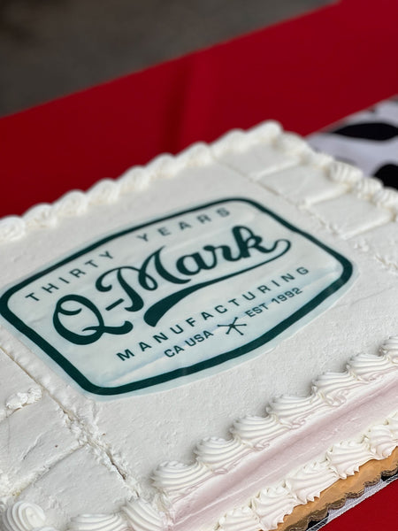 Q-Mark 30th anniversary cake