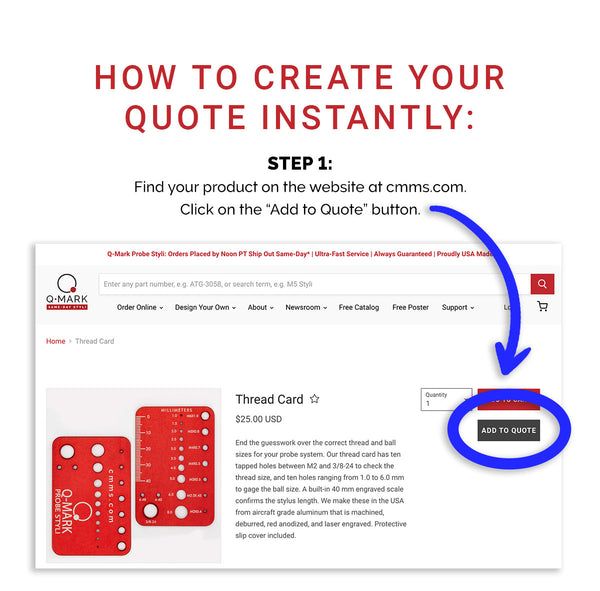 How to create your quote instantly from Q-Mark