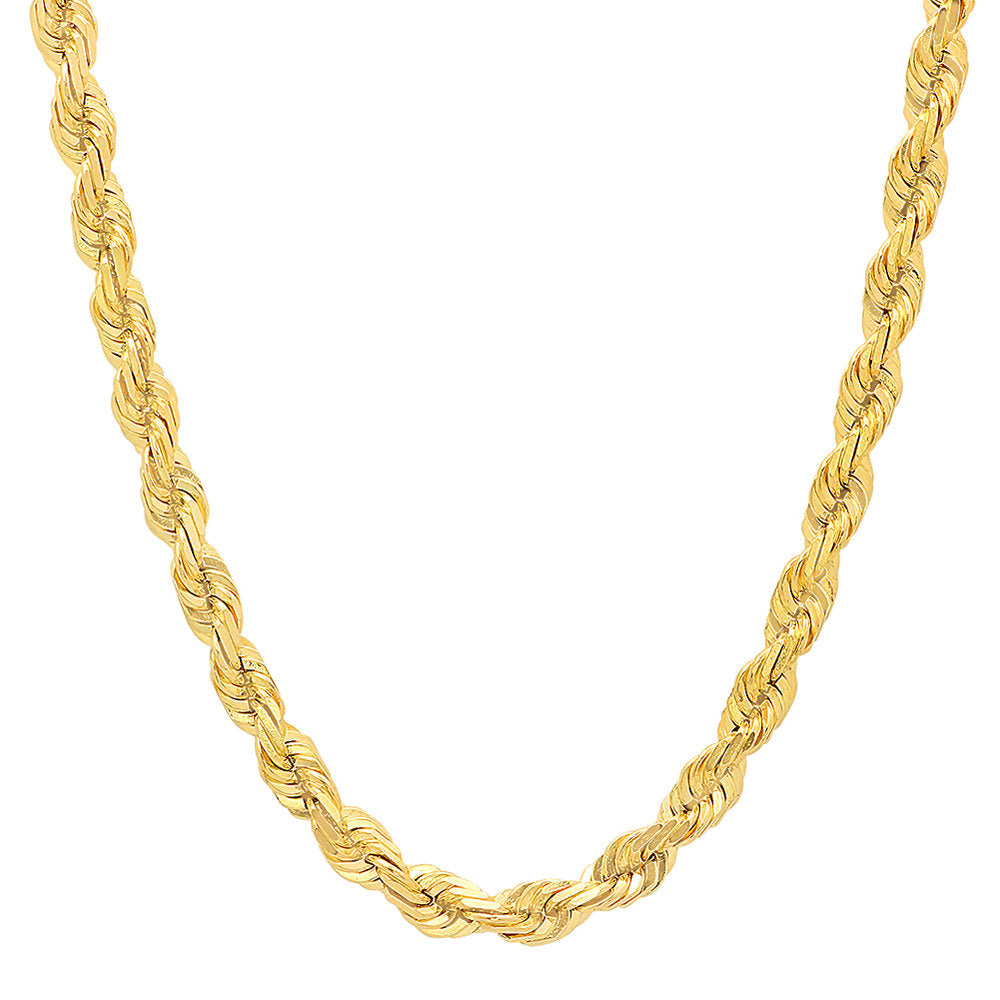 6mm Rope Chain Iced Lock - 14k – CERES Fine Jewelry