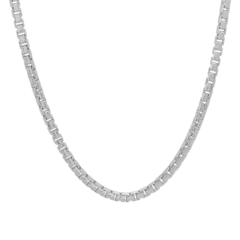 Collier Figaro 4mm - 45 à 60cm, plaqué or 18K - MURAT