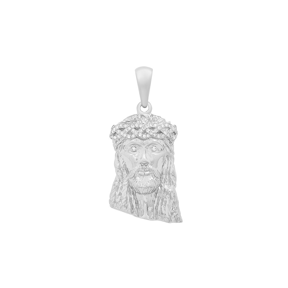 Big Clear Jesus Piece Pendant – cgichains