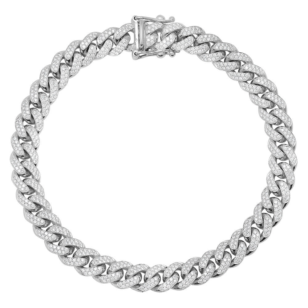 diamond miami cuban link bracelet