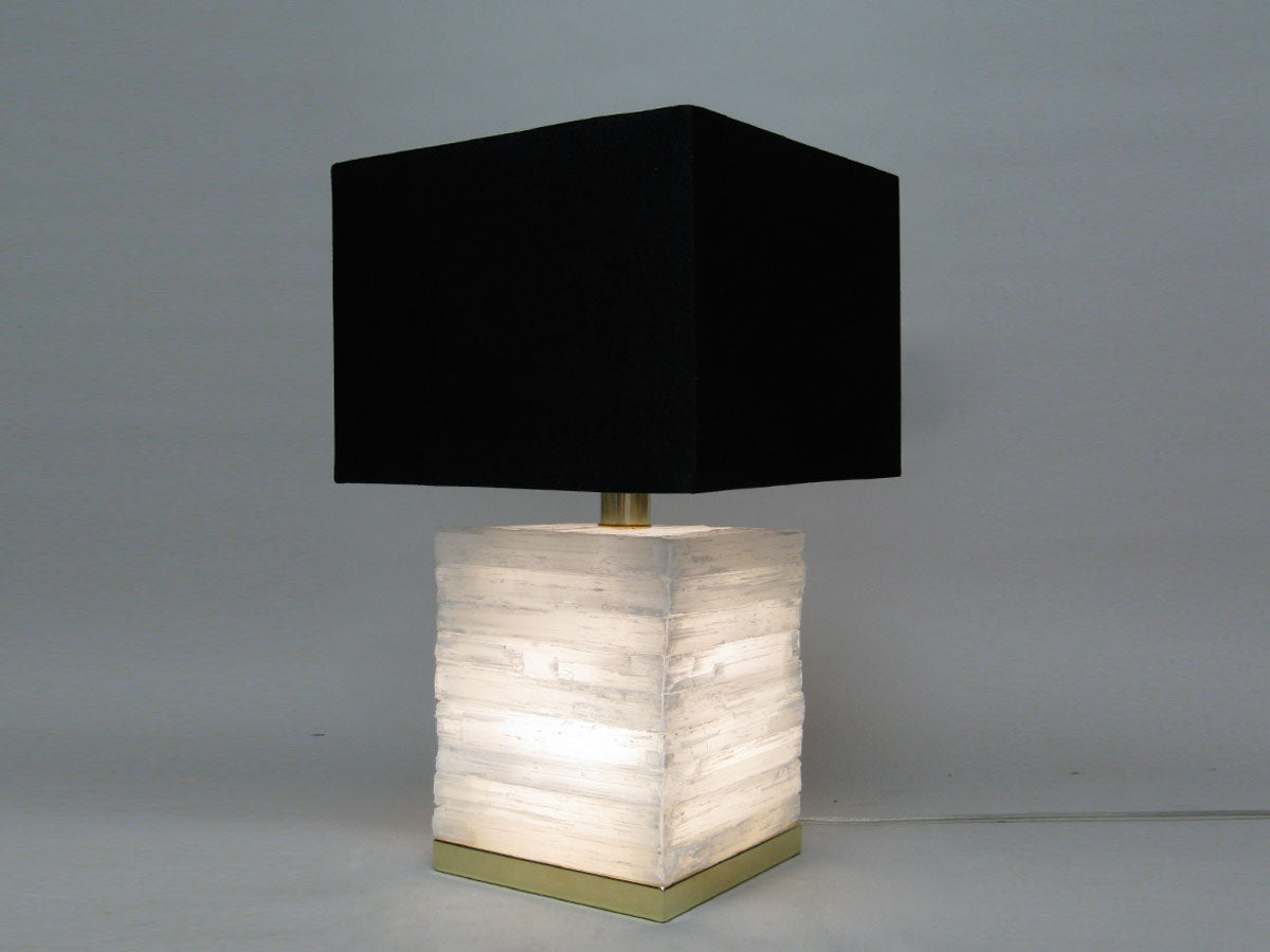 selenite floor lamp