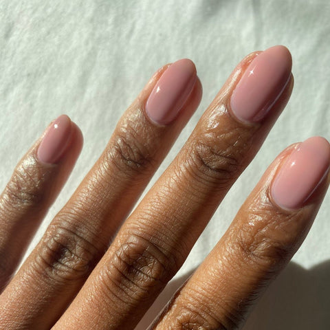 nude nail polish dark skin