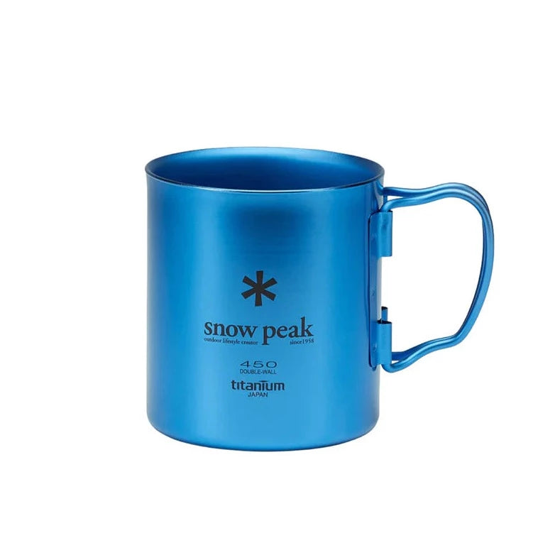 SNOW PEAK] TITANIUM DOUBLE WALL CUP 450 _ PURPLE