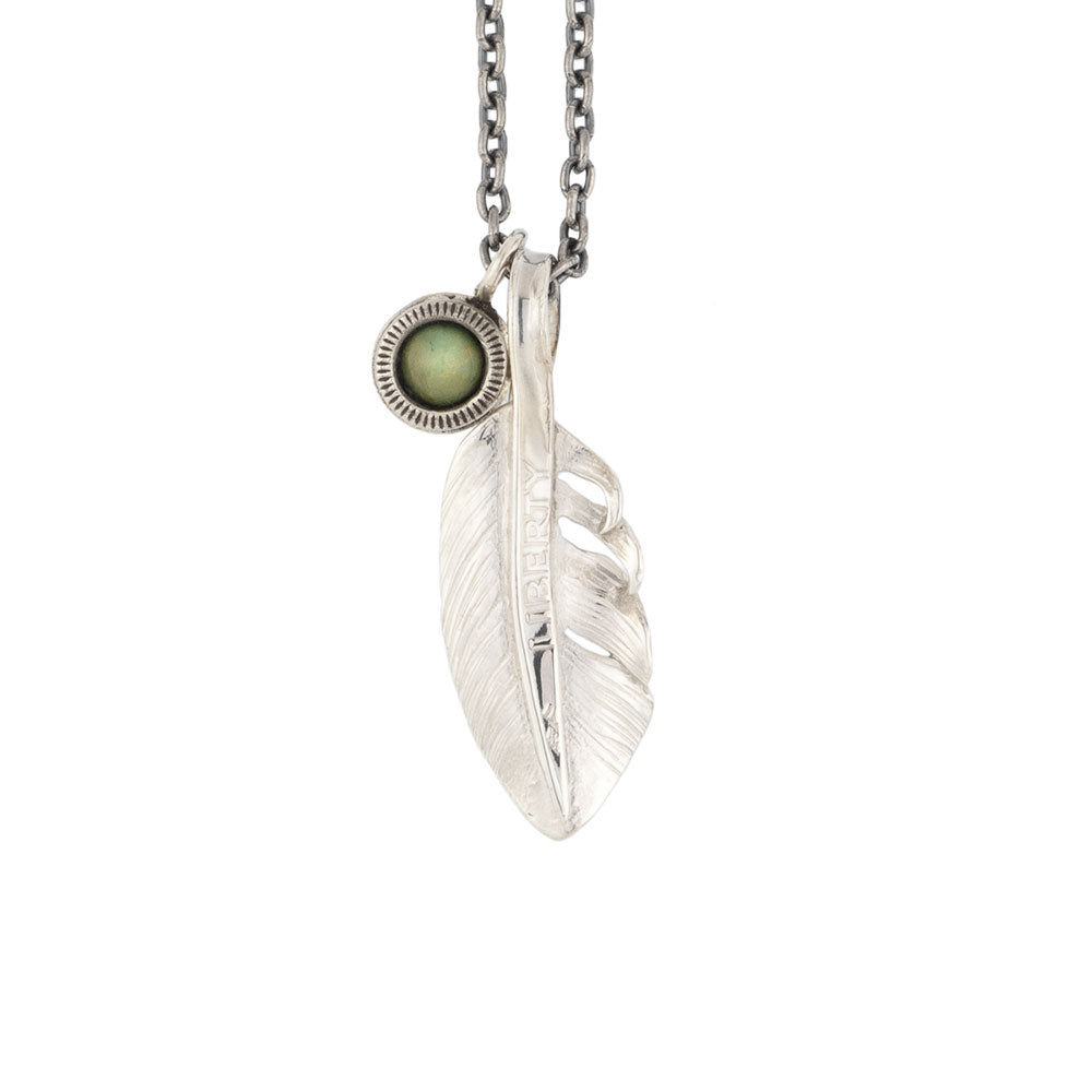 [NORTH WORKS] N-615 SMALL LIBERTY FEATHER NECKLACE