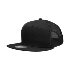 Decky 1133 - 7-Panel Trucker Hat - front angle view