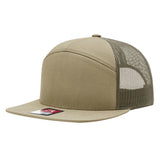 Richardson 168, 7-panel trucker hat, pale khaki/loden color