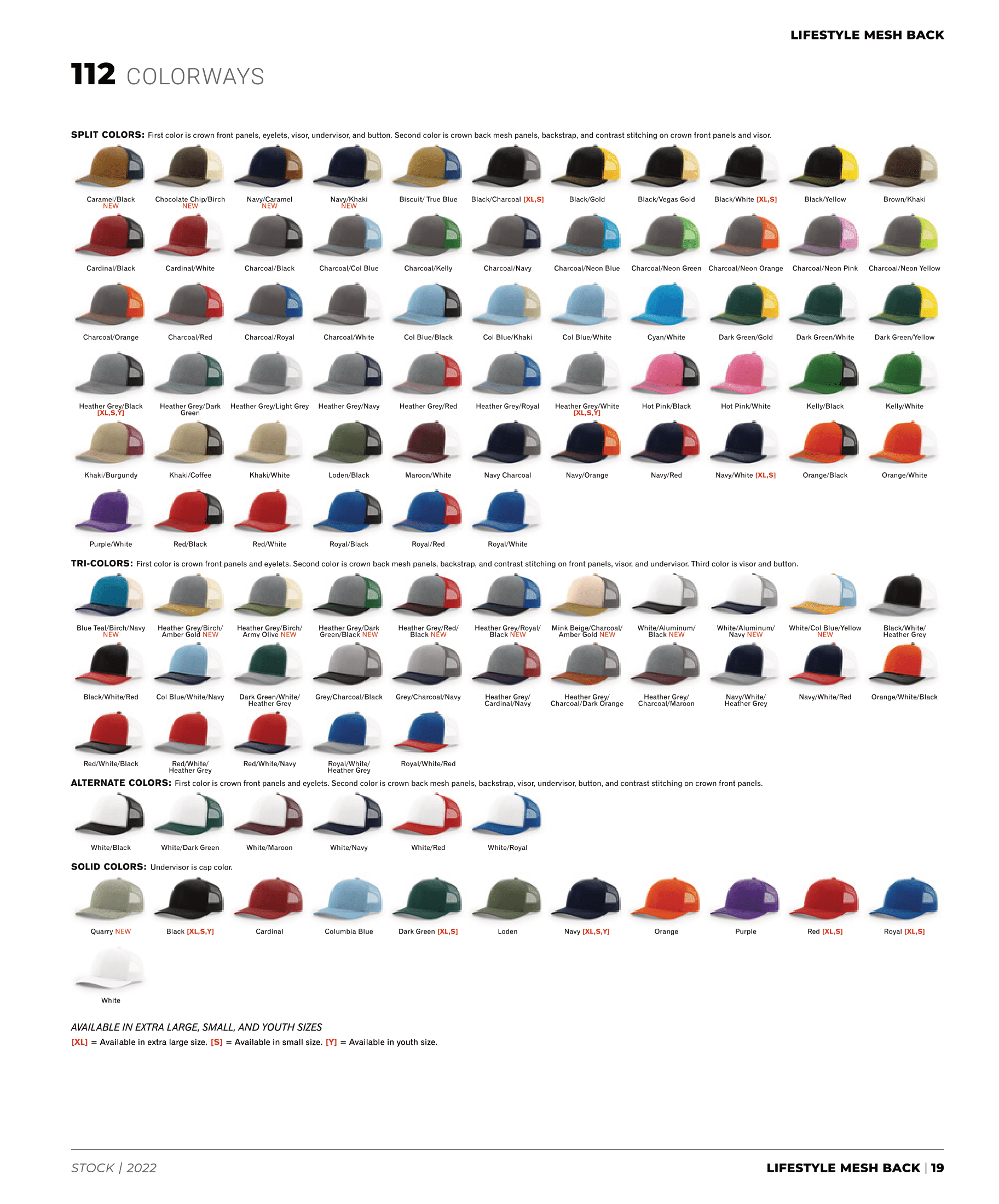 Richardson 112 Trucker Hats Color List - Richardson 112 Catalog