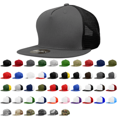 Decky 1040 - Blank 5 Panel Trucker Snapback Hats - 1040