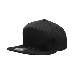 Decky 1098 - Blank 7 Panel Flat Bill Snapback Hats - 1098