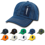 Contrast Stitch Polo Dad Hats - Decky 111