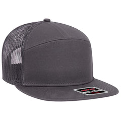 Otto 7-Panel Trucker Hat, Snapback Flat Bill - 172-1298