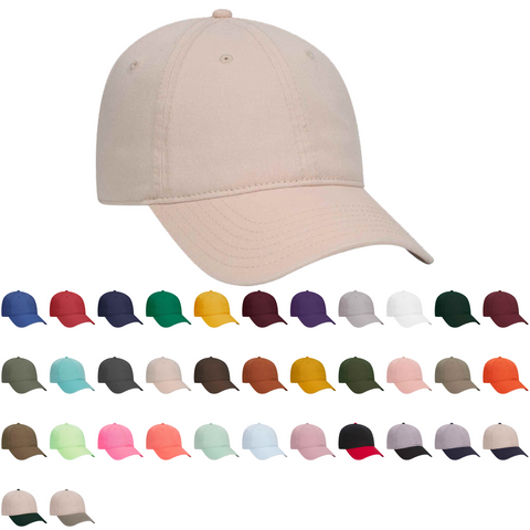 Otto Low Profile Dad Hat, Relaxed 100% Cotton Cap - 18-772