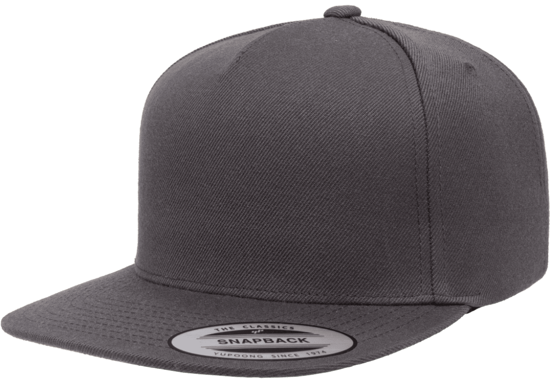 Yupoong 5089M Premium 5-Panel Snapback Hat, Flat Bill Cap – The Park ...