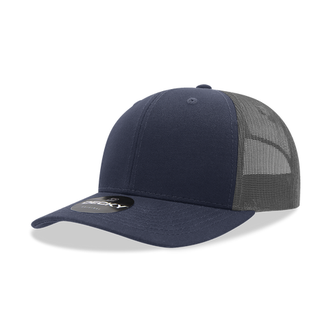 Decky 6021 - Classic Trucker Hat, Mid Pro Trucker, 6 Panel - 6021