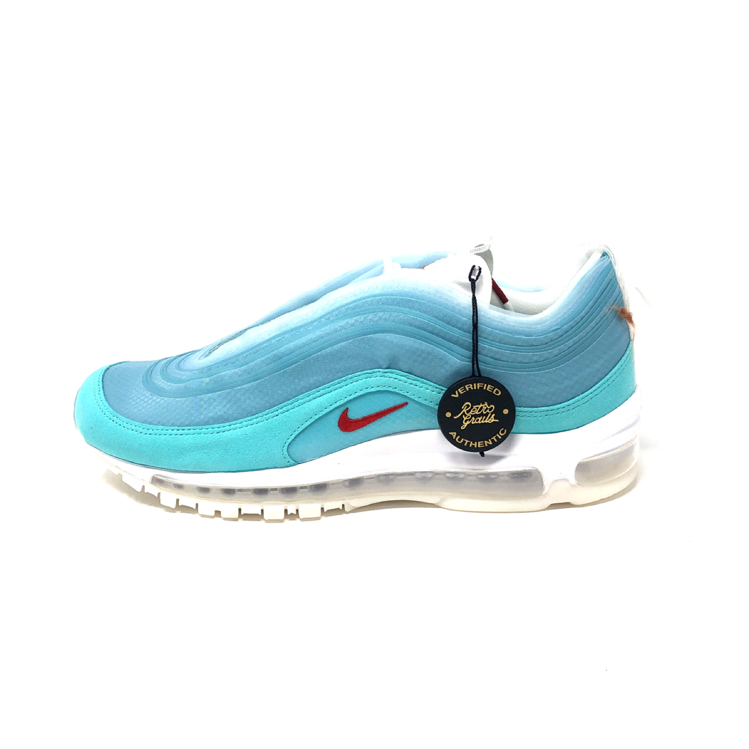 Nike Air Max 97 White Wolf Grey Green Black 921826 403