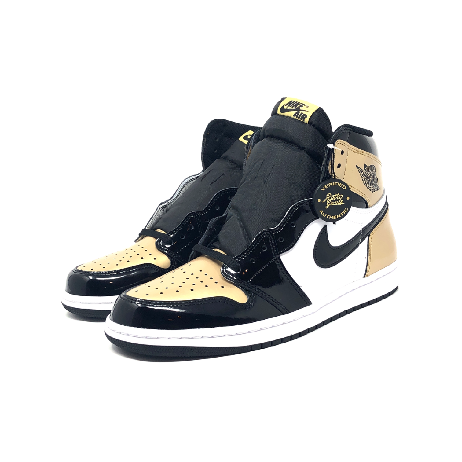 jordan 1 retro high nrg patent gold toe