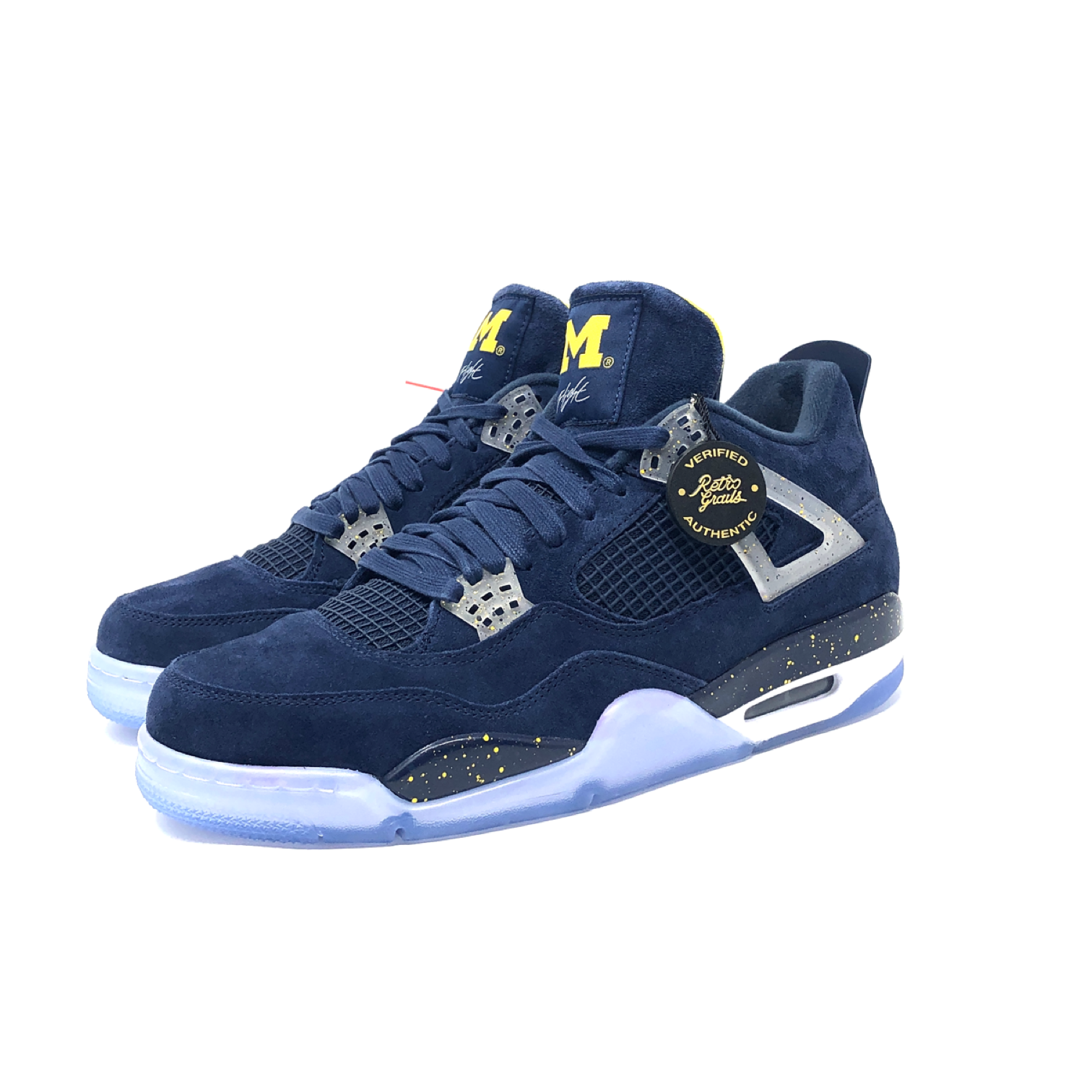 michigan jordan 4 shoes