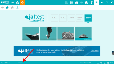 Jaltest Marine Expert Mode - Step 4 - Verify Expert Mode