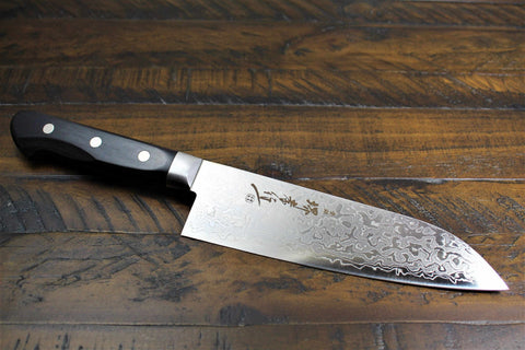 Japanese Santoku - 45 Layer Stainless Steel Damascus - Sakai Takayuki