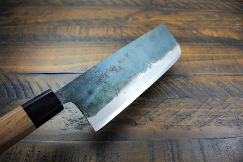 Nakiri Knife Aoniko Japanese Carbon Steel