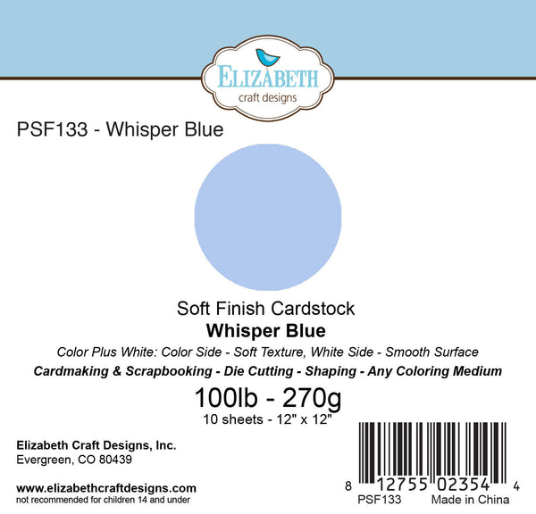 Soft Finish Cardstock, Whisper Blue