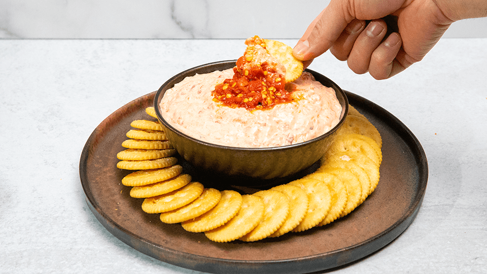 Hatch Red Jalapeño Roast Cream Cheese Dip