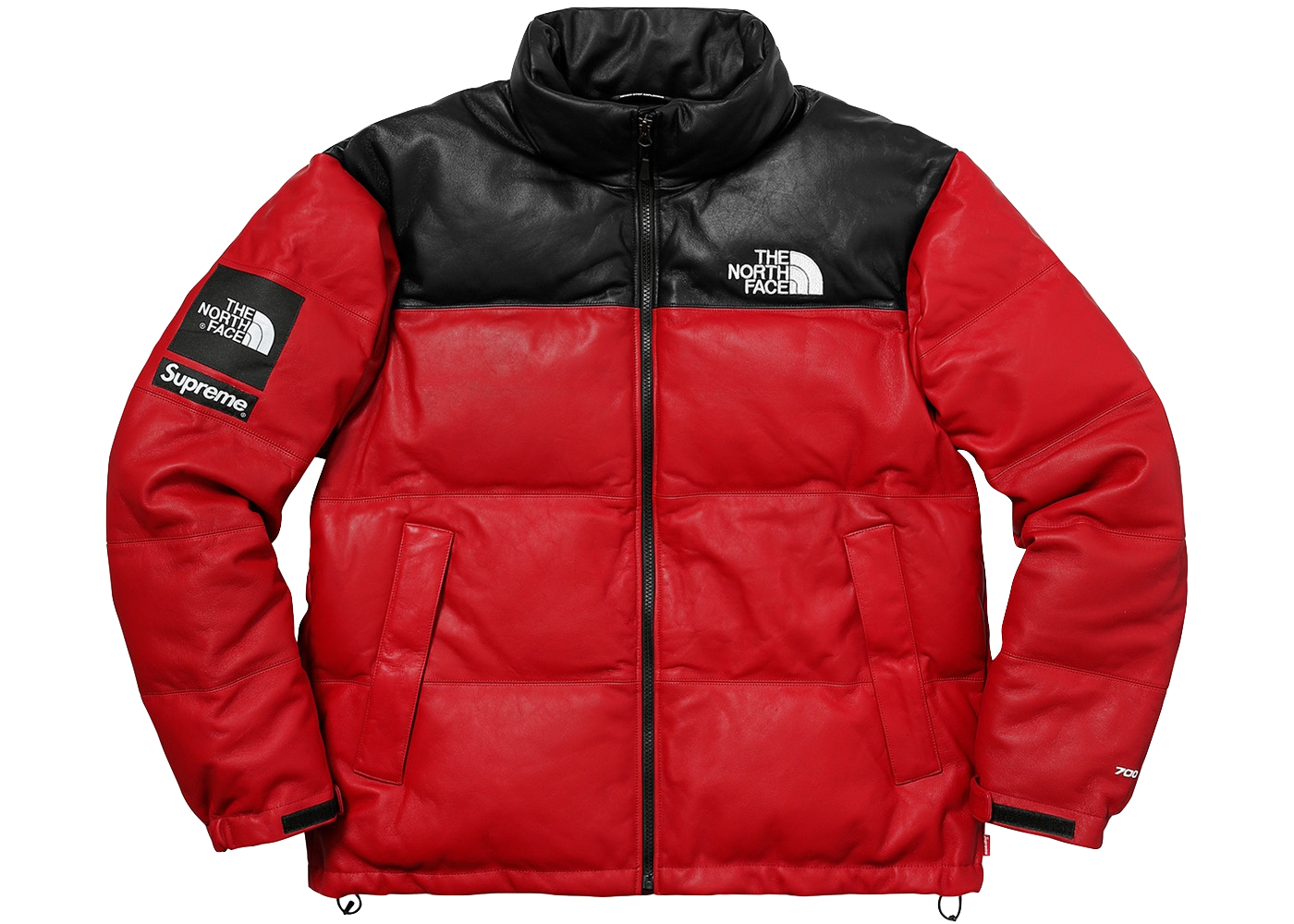 north face leather nuptse jacket