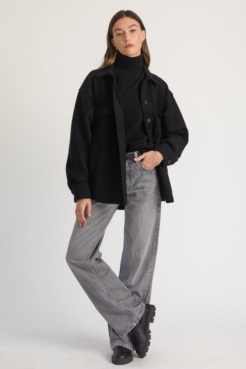 Wool Shirt Jacket– Almina Concept