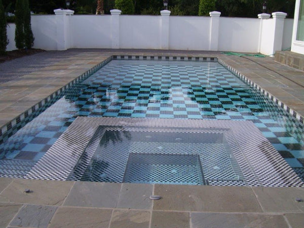 Checkerboard Pool Tile