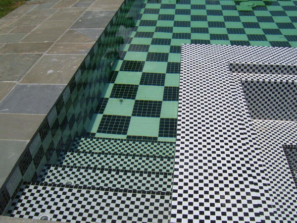 Checkerboard Pool Tile
