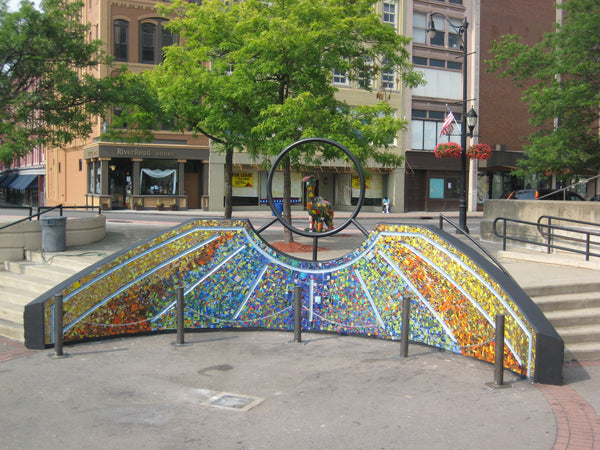 Binghamton Glass Tile Sculpture