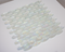 Oval Clear Iridescent Glass Tile