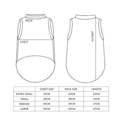 Pet Vest Size Guide