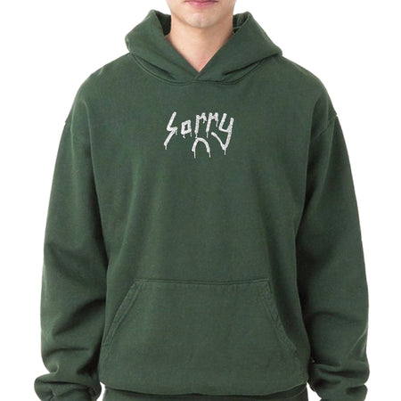 SORRY CRYSTAL LOGO HOODIE [BLACK] – SORRY IN ADVANCE