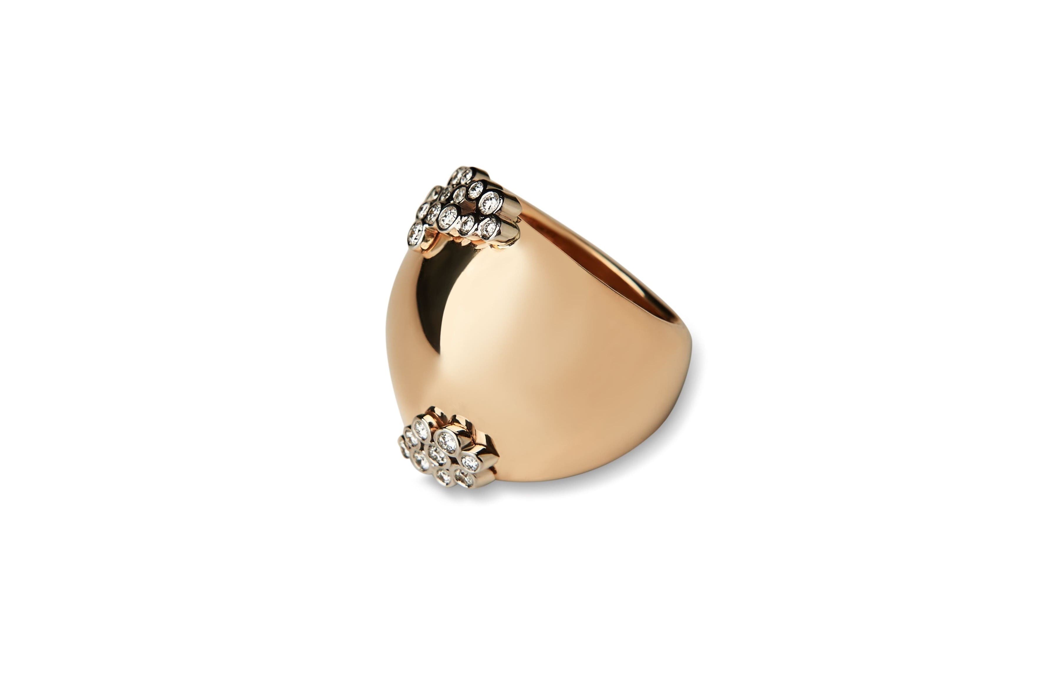 Dome Ring With Diamonds image