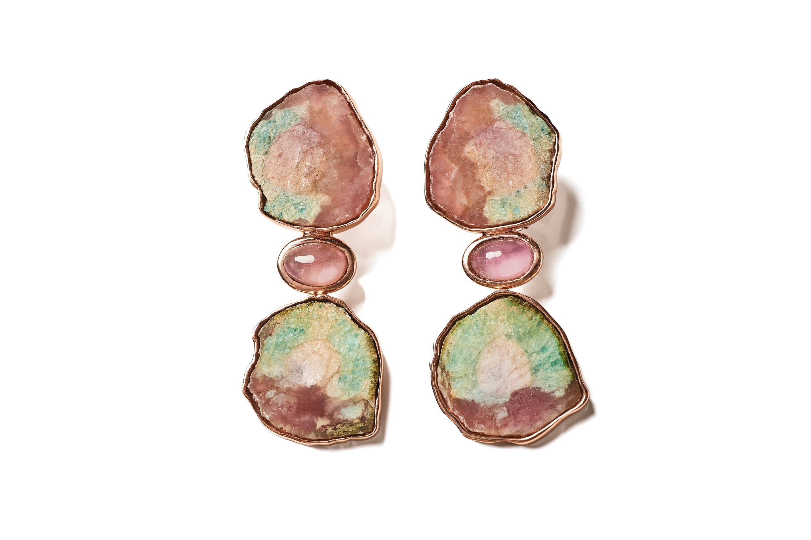 Tourmaline Slice Earrings image