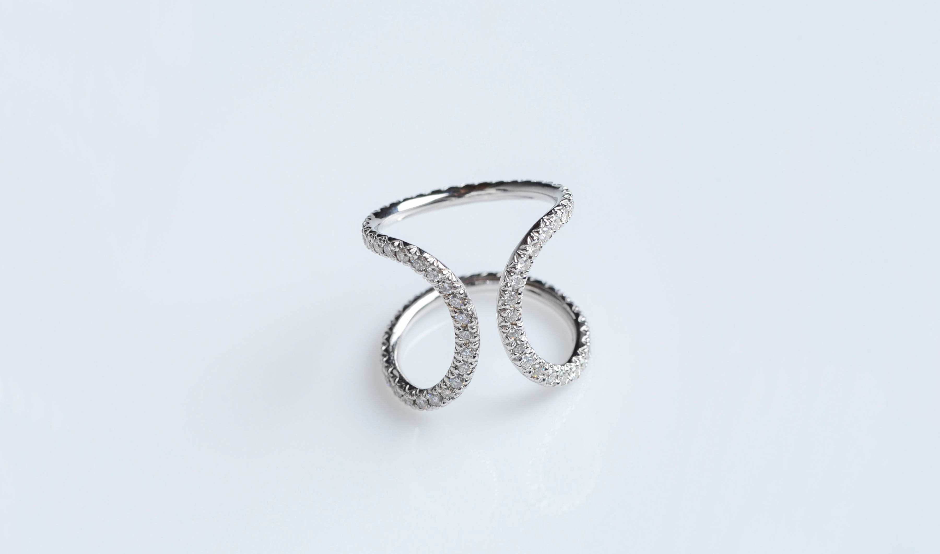 Twin Ring with Diamonds image