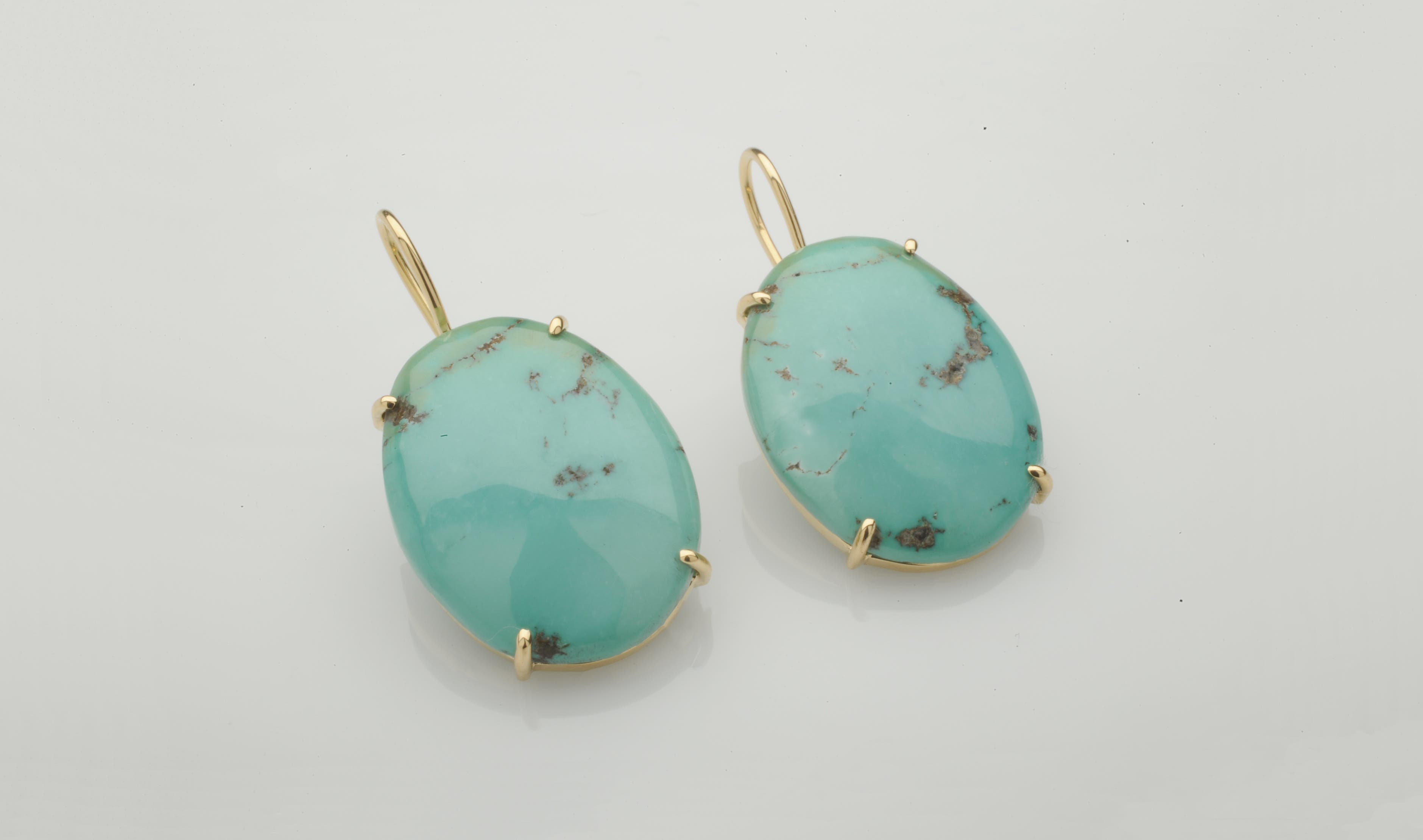 Oval Turquoise Earrings image