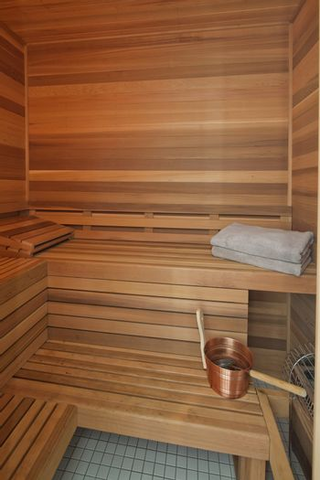 a sauna interior
