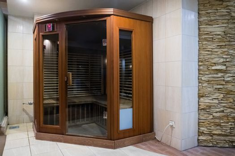 a sauna room