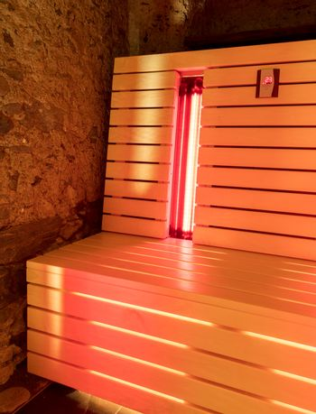 an infrared sauna