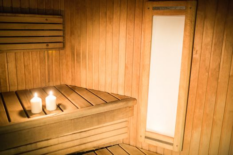  a wooden sauna