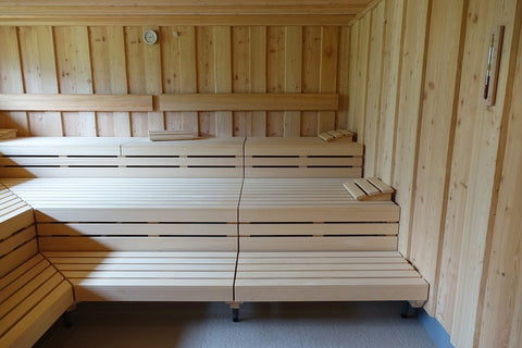 A infrared sauna installed for regular sauna therapy for athletes.