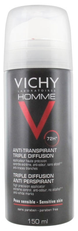 Vichy Men 72hr Antiperspirant Deodorant Spray 150ml – Eisler Chemist