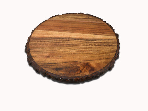 54365: Natural Bark Edge Board With Feet