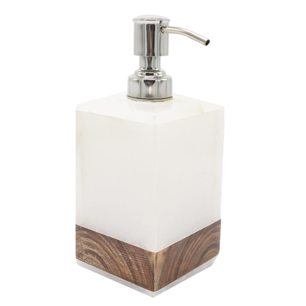 wood liquid soap dispenser