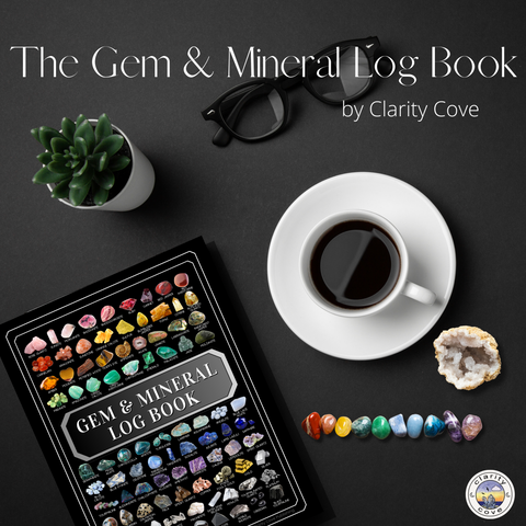 The Gem & mineral log book by clarity cove for crystal collectors